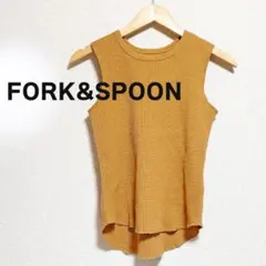 FORK&SPOON　フォークアンドスプーン タンクトップ　ワッフル　ベージュ