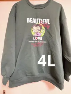 大きいサイズ　トレーナー　パーカー　betty 4L