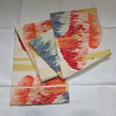 昼夜帯　(引き抜き結びの柄つけ)