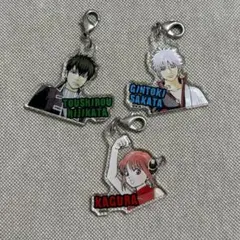 銀魂　ダブルバッグチャーム　銀時　土方　神楽　アクリルチャーム　原作　原画