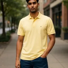 TOMMY HILFIGER イエローポロシャツ M