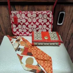COACH ショルダーバッグ 　財布等　3点セット