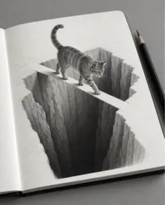 猫 デジタルアート　写真L版