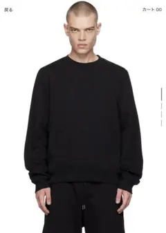 トレーナー/スウェット DRIES VAN NOTEN 国内発送 定番 dries van noten 黒 スウェット オーバーサイズ (Dries