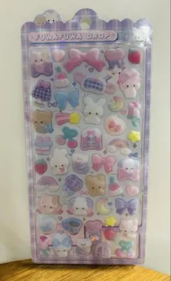 ふわふわドロップシール ボンボンドロップ ぬいぬいふわふわ