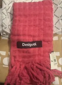 【Desigual / デジグアル】チェック柄長方形ストール 【新品未使用】のサムネイル