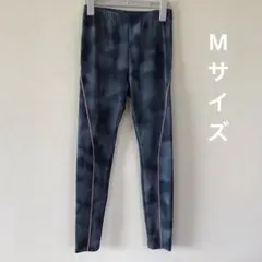 ダークグレー グラデーション トレーニングタイツ adidas スパッツ　M