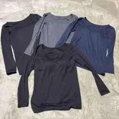 ⭐︎未使用品♪UNIQLOヒートテックブラUネック4枚セットM L2枚ずつ⭐︎