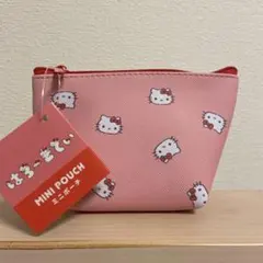 ▫️新品▫️ハローキティ ミニポーチ 舟形　ピンク　ダイソー
