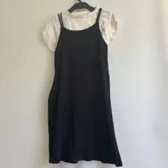 半袖Tシャツ付き キャミソールワンピース１４０