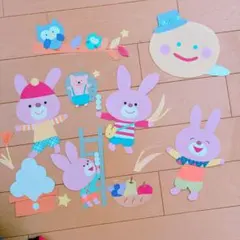 壁面飾り　お月見　うさぎ