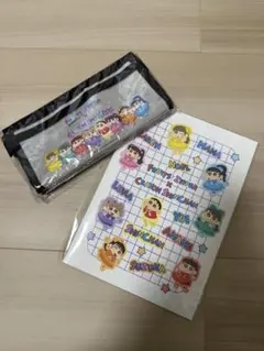 FRUITS ZIPPER × クレヨンしんちゃん 文房具　ノート、ペンケース