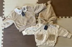 バースデイ　コトリ　フード付きトレーナー　バンビトレーナー　襟付き　ディズニー