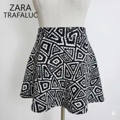 ZARA TRAFALUC フレアミニスカート トライバル柄サイズ ポルトガル製