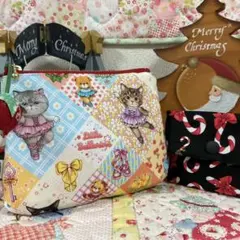 コーヒーカップ型コロンとまーるいポーチ❣️ミニお財布オマケ付❤️新柄❣️いちご付き