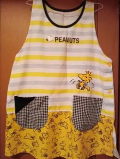 PEANUTS エプロン ウッドストック スヌーピー　ボーダーのサムネイル