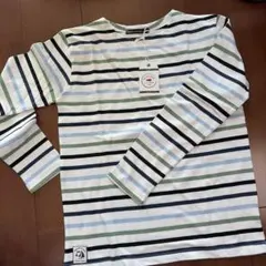 Week-end à la mer ストライプ長袖カットソー 12A