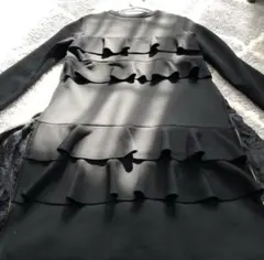 Chesty チェスティ　フリル　長袖ワンピース