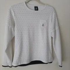 wilson　ベア　ドット柄長袖Tシャツ 胸ポケット付き