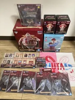 D賞ラッキールウ　ラストワン賞シャンクス＆ルフィ＋オマケ付き【全て新品未開封】のサムネイル