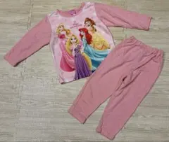 Disney プリンセス　キッズ パジャマ 上下セット 110cm ピンク　長袖