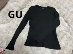 GUブラック 長袖カットソー