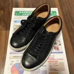 ブラック レザー スニーカー