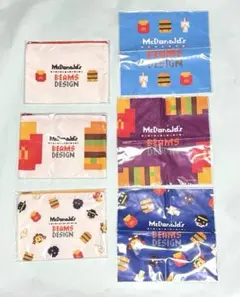 新品未開封マクドナルド BEAMS DESIGNポーチ、クリーナークロスセット