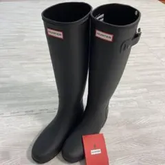 【美品】HUNTER レインブーツ　UK4 23cm ブラック　ハンター