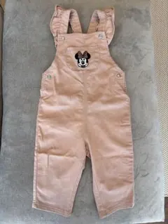 H&M ミニー　ピンクオーバーオール 80サイズ