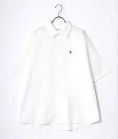 レギュラーカラー半袖シャツ