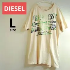 【希少】DIESEL ディーゼル グラフィック Tシャツ Lサイズ アイボリーのサムネイル