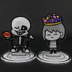 アンダーテール サンズ ニンゲン スタンド付きアクリルプレート