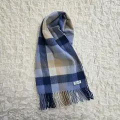 amicale 100%カシミヤ チェックマフラー