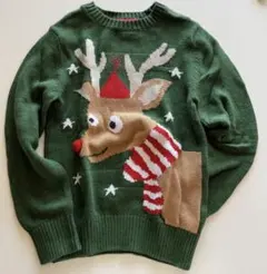 H&M クリスマス　トナカイ　セーター