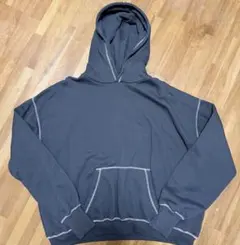 【最終値下げ】chaco closet⭐︎ステッチパーカー⭐︎グレー⭐︎裏起毛フーディ