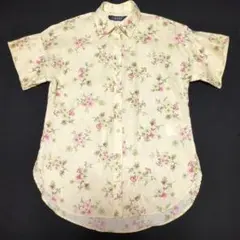 《美品》LAUREN RALPH LAUREN 花柄 リネン半袖シャツブラウスのサムネイル