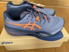 asics ゲルレゾリューション　X グレー　26.5センチ ワイドモデル