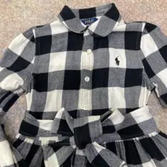 ポロラルフローレン　チェックシャツワンピース　110 女の子