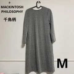 千鳥柄ワンピース ロングワンピース