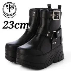 Gソールブーツ　23ｃｍ ブラックのサムネイル