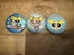 パワーパフガールズ ピンバッジ 3個セット　刺繍缶バッジ　バブルス