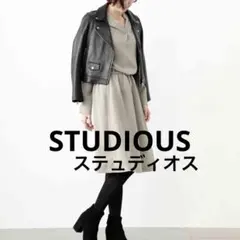 STUDIOUS スキッパーエアリーワンピース　日本製のサムネイル