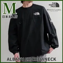新品 ノースフェイス ALBANY EX CREWNECK ロンT 黒 M 韓国