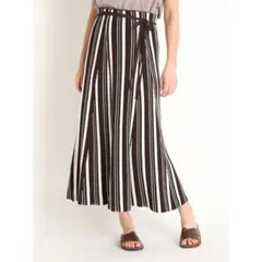 お値下げ済　ミラオーウェン　ストライプ　ニット　スカート　美品