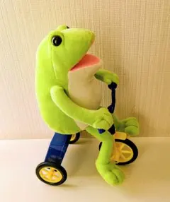 おとぼけケロピョン　ぬいぐるみ　三輪車　ギミック　30センチのサムネイル