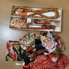 七五三　作り帯　3歳　帯揚げ　枕　小物