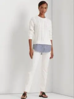 新品タグ付き♡ラルフローレン♡爽やかコットンケーブルすセーター