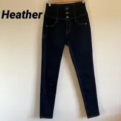 【ヘザー】 レギュラースキニー　ISOK スキニー　M ハイウエスト　ストレッチ