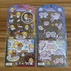 正規品 サンリオ キキララ リトルツインスターズ ドロップジェリーシール　2点